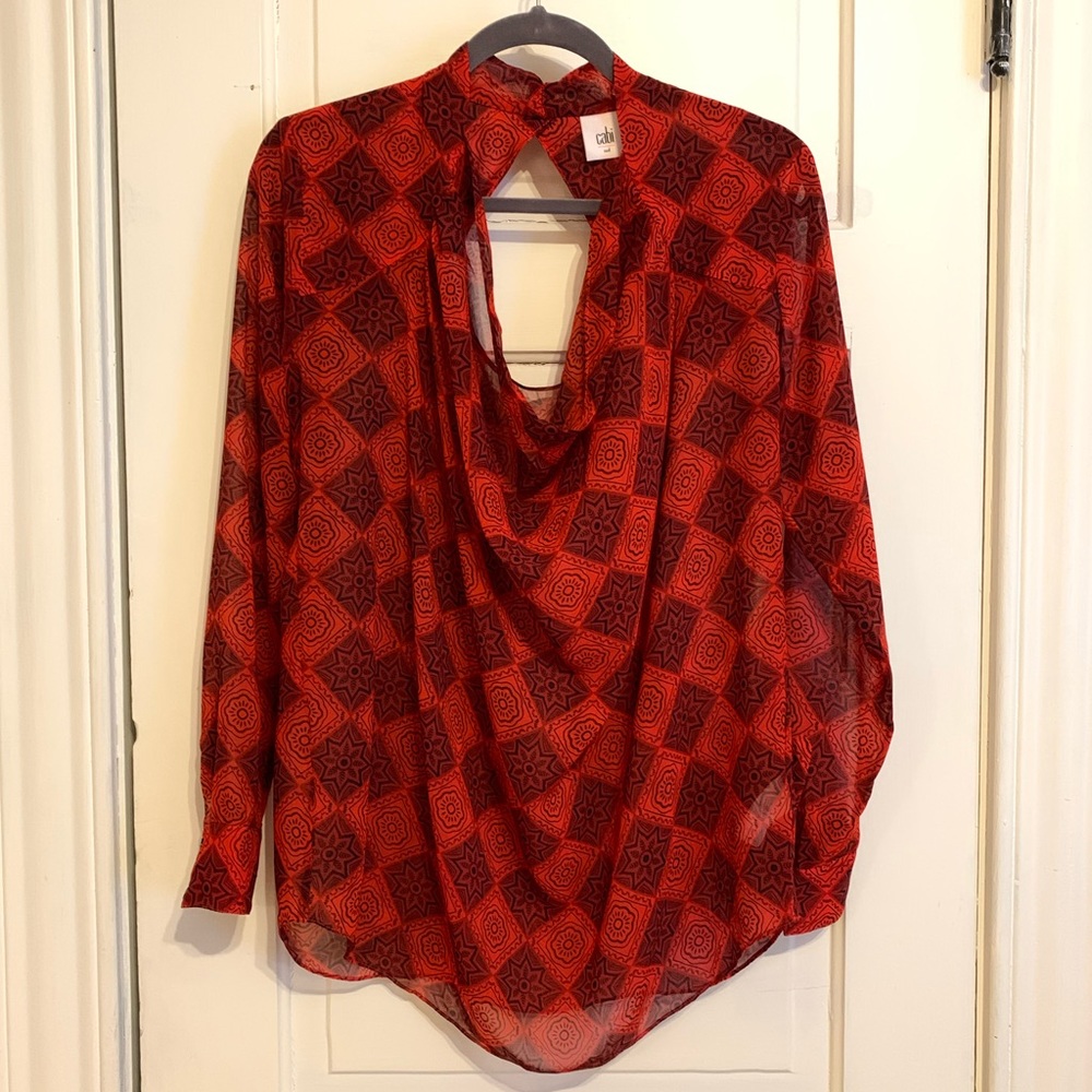 CAbi Diamond Blouse, Size M, NWOT